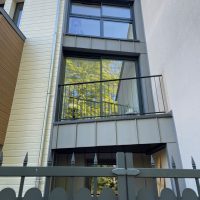 Extension zinc bois contemporaine balcon