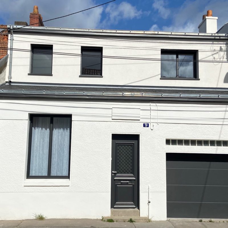 Façade maison garage