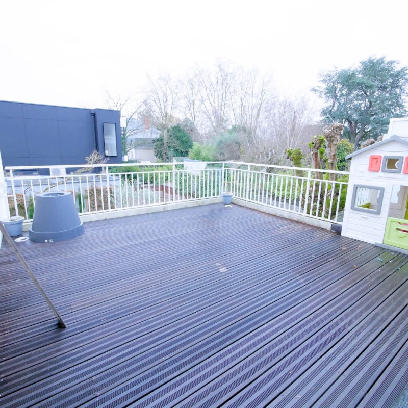Surélévation terrasse bois toit terrasse