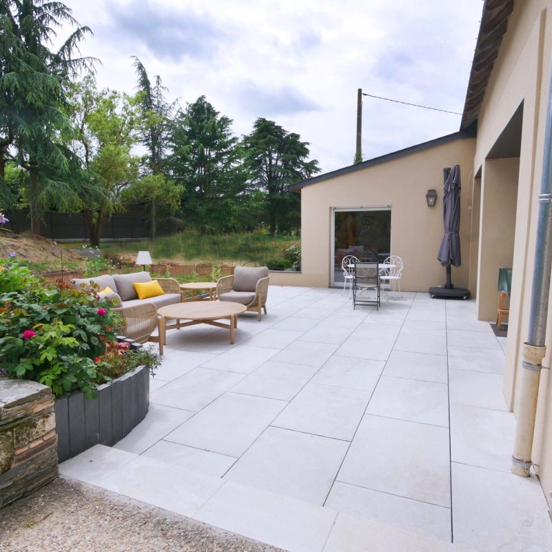 Terrasse mobilier jardin paysage